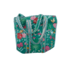 Block Print Tote Bag, Emerald